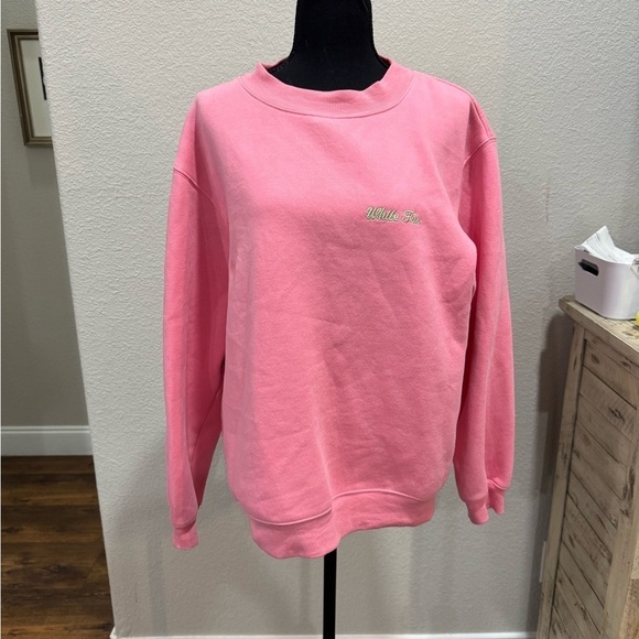 White Fox Boutique Sweaters - White Fox Boutique Vibrant Pink Crewneck Sweater with Relaxed Fit